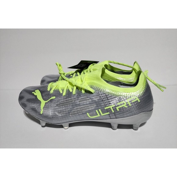 New Puma ULTRA 1.4 FG/AG Silver Green Soccer Cleats 106723-01 Women Size 8 RARE - Picture 3 of 9